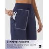 image:imagebaleaf Womens Bermuda Long Shorts 9 Knee Length Athletic Running Shorts with Zip Pockets Stretch Loose Summer UPF 50Navy Blue