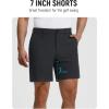 image:imagebaleaf Mens Causal Short 79 Golf Shorts Men Dress 5 Pockets Stretch Lightweight Work Athletic Short Zipper Fly FrontBlack