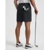 image:imagebaleaf Mens Causal Short 79 Golf Shorts Men Dress 5 Pockets Stretch Lightweight Work Athletic Short Zipper Fly FrontBlack