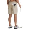 image:imagebaleaf Mens Causal Short 79 Golf Shorts Men Dress 5 Pockets Stretch Lightweight Work Athletic Short Zipper Fly FrontKhaki
