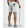 image:imagebaleaf Mens Causal Short 79 Golf Shorts Men Dress 5 Pockets Stretch Lightweight Work Athletic Short Zipper Fly FrontLight Gray