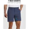 image:imagebaleaf Mens Causal Short 79 Golf Shorts Men Dress 5 Pockets Stretch Lightweight Work Athletic Short Zipper Fly FrontNavy Blue