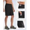 image:imagebaleaf Mens Hiking Shorts with 6 Pockets 11 Cargo Golf Quick Dry Lightweight Water Resistant Outdoor Travel ShortsBlack
