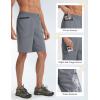 image:imagebaleaf Mens Hiking Shorts with 6 Pockets 11 Cargo Golf Quick Dry Lightweight Water Resistant Outdoor Travel ShortsDark Gray