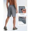 image:imagebaleaf Mens Hiking Shorts with 6 Pockets 11 Cargo Golf Quick Dry Lightweight Water Resistant Outdoor Travel ShortsDark Gray