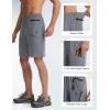 image:imagebaleaf Mens Hiking Shorts with 6 Pockets 11 Cargo Golf Quick Dry Lightweight Water Resistant Outdoor Travel ShortsDark Gray