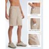 image:imagebaleaf Mens Hiking Shorts with 6 Pockets 11 Cargo Golf Quick Dry Lightweight Water Resistant Outdoor Travel ShortsKhaki