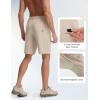 image:imagebaleaf Mens Hiking Shorts with 6 Pockets 11 Cargo Golf Quick Dry Lightweight Water Resistant Outdoor Travel ShortsKhaki