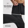 image:imagebaleaf Mens Joggers Pants with Zipper Pockets Running Pants Men Lightweight UPF50 Tapered Sweatpants Athletic Track WorkoutBlack