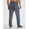 image:imagebaleaf Mens Joggers Pants with Zipper Pockets Running Pants Men Lightweight UPF50 Tapered Sweatpants Athletic Track WorkoutDark Gray