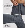 image:imagebaleaf Mens Joggers Pants with Zipper Pockets Running Pants Men Lightweight UPF50 Tapered Sweatpants Athletic Track WorkoutDark Gray