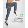 image:imagebaleaf Mens Joggers Pants with Zipper Pockets Running Pants Men Lightweight UPF50 Tapered Sweatpants Athletic Track WorkoutDark Gray