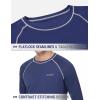 image:imagebaleaf Mens Sun Protection Shirts UV SPF UPF 50 Long Sleeve Rash Guard Fishing Running Quick Dry LightweightCerulean Trace