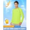 image:imagebaleaf Mens Sun Protection Shirts UV SPF UPF 50 Long Sleeve Rash Guard Fishing Running Quick Dry LightweightNeon Edge