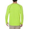 image:imagebaleaf Mens Sun Protection Shirts UV SPF UPF 50 Long Sleeve Rash Guard Fishing Running Quick Dry LightweightNeon Edge