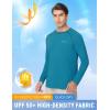 image:imagebaleaf Mens Sun Protection Shirts UV SPF UPF 50 Long Sleeve Rash Guard Fishing Running Quick Dry LightweightOcean Depth