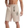 image:imagebaleaf Mens Hiking Shorts with 6 Pockets 11 Cargo Golf Quick Dry Lightweight Water Resistant Outdoor Travel ShortsKhaki