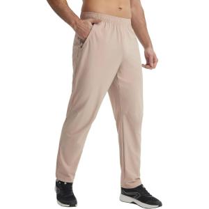 image:imagebaleaf Mens Joggers Pants with Zipper Pockets Running Pants Men Lightweight UPF50 Tapered Sweatpants Athletic Track WorkoutKhaki