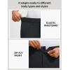 image:imagebaleaf Mens 30 32 Golf Pants Waist Elastic Stretch Lightweight Dress Pant Casual Slacks for Work Travel with 5 PocketsBlack