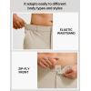 image:imagebaleaf Mens 30 32 Golf Pants Waist Elastic Stretch Lightweight Dress Pant Casual Slacks for Work Travel with 5 PocketsKhaki