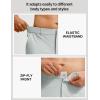 image:imagebaleaf Mens 30 32 Golf Pants Waist Elastic Stretch Lightweight Dress Pant Casual Slacks for Work Travel with 5 PocketsLight Gray