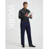 image:imagebaleaf Mens 30 32 Golf Pants Waist Elastic Stretch Lightweight Dress Pant Casual Slacks for Work Travel with 5 PocketsNavy Blue