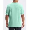 image:imagebaleaf Mens UPF 50 Sun Protection Shirts UV SPF Short Sleeve TShirts Rash Guard Quick Dry Lightweight Hiking AthleticLight Green