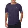 image:imagebaleaf Mens UPF 50 Sun Protection Shirts UV SPF Short Sleeve TShirts Rash Guard Quick Dry Lightweight Hiking AthleticNavy Blue02