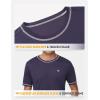 image:imagebaleaf Mens UPF 50 Sun Protection Shirts UV SPF Short Sleeve TShirts Rash Guard Quick Dry Lightweight Hiking AthleticNavy Blue02