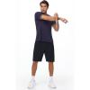 image:imagebaleaf Mens UPF 50 Sun Protection Shirts UV SPF Short Sleeve TShirts Rash Guard Quick Dry Lightweight Hiking AthleticNavy Blue02
