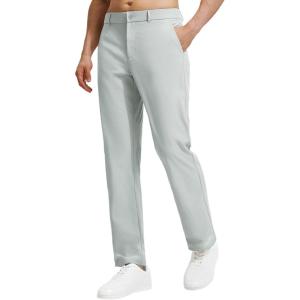 image:imagebaleaf Mens 30 32 Golf Pants Waist Elastic Stretch Lightweight Dress Pant Casual Slacks for Work Travel with 5 PocketsLight Gray