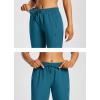 image:imagebaleaf Womens 15 Hiking Shorts Long Bermuda Cargo Below The Knee Capris Lightweight Quick Dry Elastic Waist for Casual15inblue
