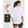image:imagebaleaf Womens Cycling Jersey Half Sleeve Bike Shirts Quick Dry Half Zip Biking Tops UPF 50 Pockets Workout Runing HikingWhite