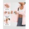 image:imagebaleaf Womens Sun Shirts UPF 50 Lightweight Running Jacket UV Protection Athletic Full Zip Long Sleeve PocketsLight Pink