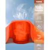 image:imagebaleaf Womens Sun Shirts UPF 50 Lightweight Running Jacket UV Protection Athletic Full Zip Long Sleeve PocketsOrange