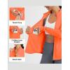 image:imagebaleaf Womens Sun Shirts UPF 50 Lightweight Running Jacket UV Protection Athletic Full Zip Long Sleeve PocketsOrange
