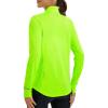 image:imagebaleaf Womens Sun Shirts UPF 50 Lightweight Running Jacket UV Protection Athletic Full Zip Long Sleeve PocketsFluorescent Green