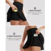 image:imagebaleaf 14 Tennis Skirt for Women Golf Skorts with Shorts Pockets High Waisted Athletic Workout Running SkirtsBlack