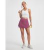 image:imagebaleaf 14 Tennis Skirt for Women Golf Skorts with Shorts Pockets High Waisted Athletic Workout Running SkirtsRose Red