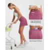 image:imagebaleaf 14 Tennis Skirt for Women Golf Skorts with Shorts Pockets High Waisted Athletic Workout Running SkirtsRose Red