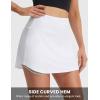 image:imagebaleaf 14 Tennis Skirt for Women Golf Skorts with Shorts Pockets High Waisted Athletic Workout Running SkirtsWhite