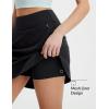 image:imagebaleaf Skorts for Women 20 Golf Athletic Tennis Skirts Knee Length Pickleball Hiking Casual Skort Zipper Pockets UPF50Black