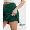 image:imagebaleaf Skorts for Women 20 Golf Athletic Tennis Skirts Knee Length Pickleball Hiking Casual Skort Zipper Pockets UPF50Dark Green