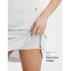 image:imagebaleaf Skorts for Women 20 Golf Athletic Tennis Skirts Knee Length Pickleball Hiking Casual Skort Zipper Pockets UPF50White