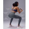 image:imagebaleaf Sweatleaf Womens High Waisted Leggings 25 Tummy Control Butt Lifting Yoga Workout Running PantsDark Grey