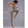 image:imagebaleaf Sweatleaf Womens High Waisted Leggings 25 Tummy Control Butt Lifting Yoga Workout Running PantsKhaki