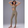 image:imagebaleaf Sweatleaf Womens High Waisted Leggings 25 Tummy Control Butt Lifting Yoga Workout Running PantsKhaki