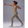 image:imagebaleaf Sweatleaf Womens High Waisted Leggings 25 Tummy Control Butt Lifting Yoga Workout Running PantsKhaki