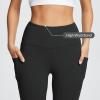 image:imagebaleaf Womens Leggings with Pockets Tummy Control Workout High Waisted Athletic 78 Ultra Soft Gym Yoga Ankle PantsBlack