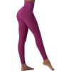 image:imagebaleaf Sweatleaf Womens High Waisted Leggings 25 Tummy Control Butt Lifting Yoga Workout Running PantsRose Red